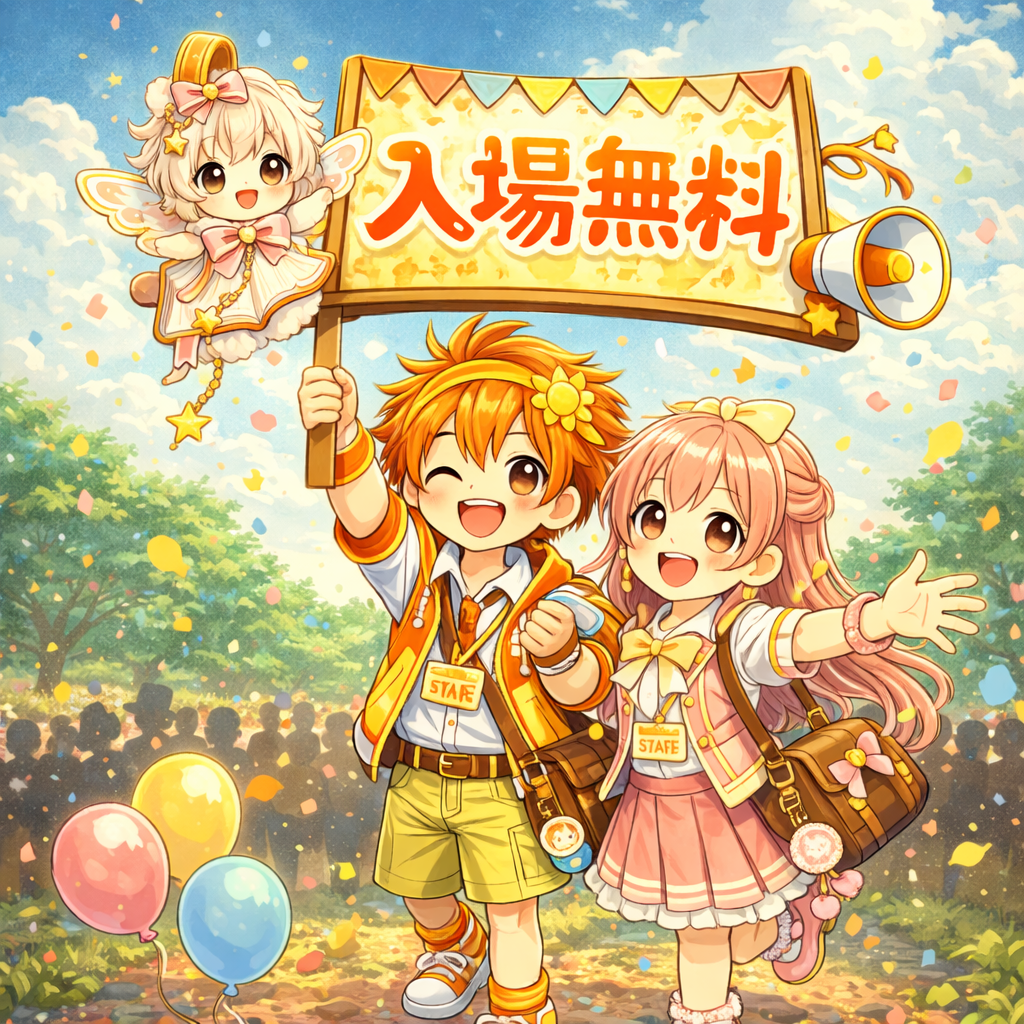 入場無料イラスト